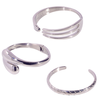 Pack de 3 brazaletes - Silver Motion