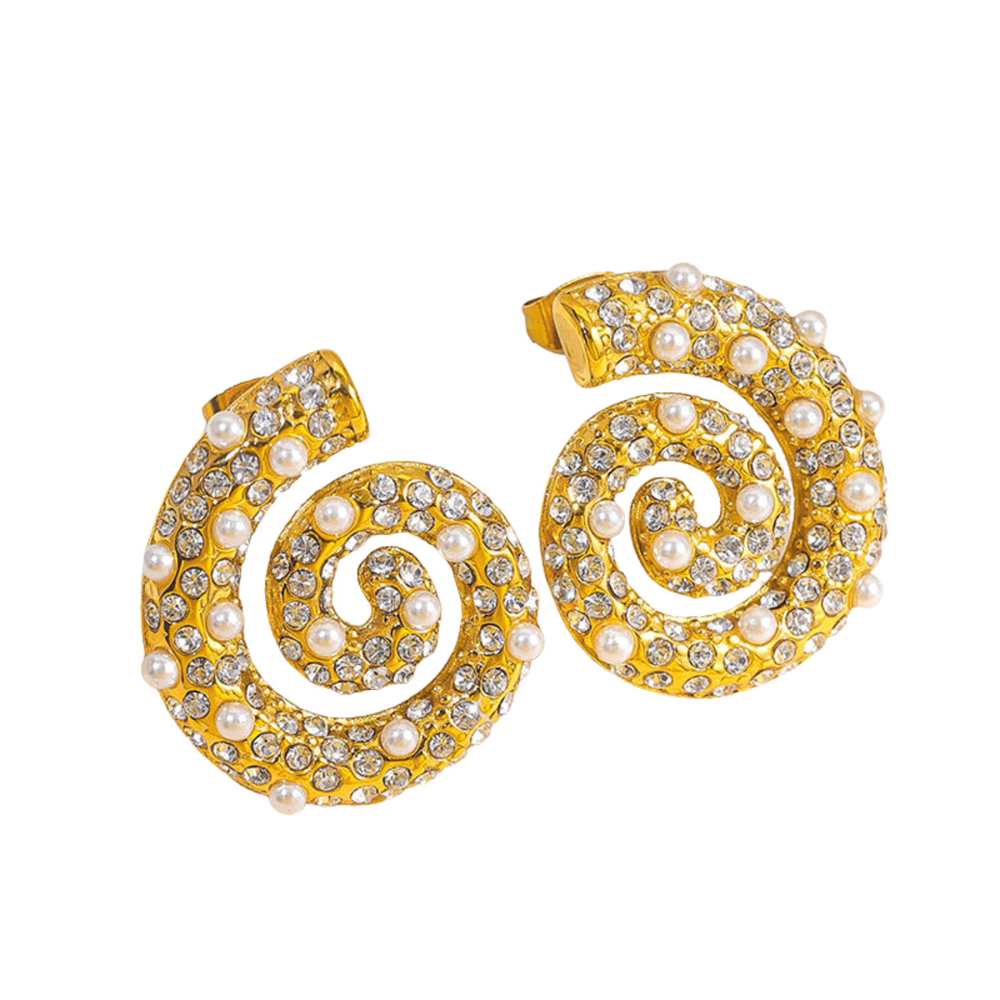 Conjunto Golden Spiral - Collar y pendientes.