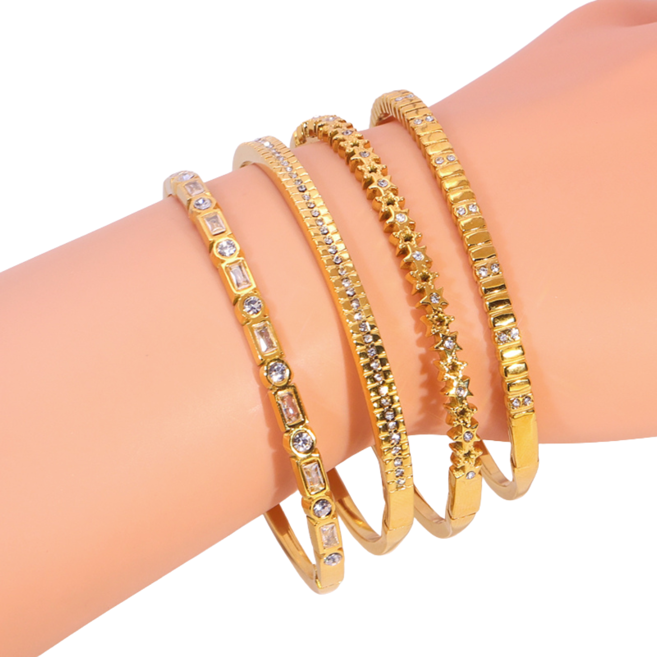 Pack de 4 brazaletes - Golden Mirage