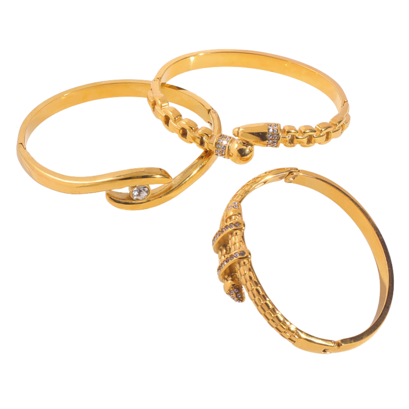 Pack de 3 brazaletes - Golden Trio