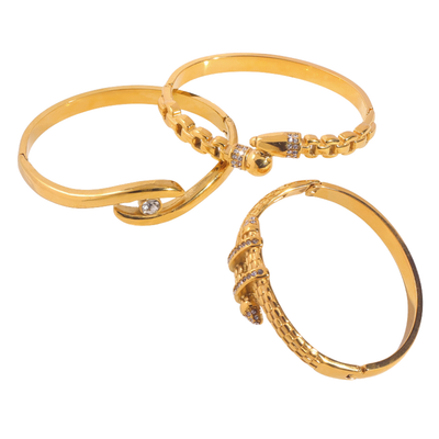 Pack de 3 brazaletes - Golden Trio