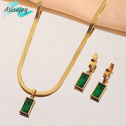 Conjunto esmeralda - pack de 3 piezas