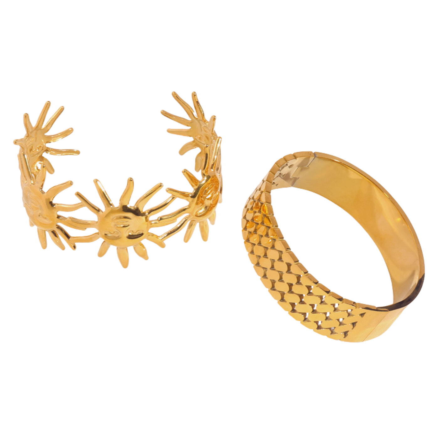 Pack de 2 brazaletes - Solar Gold