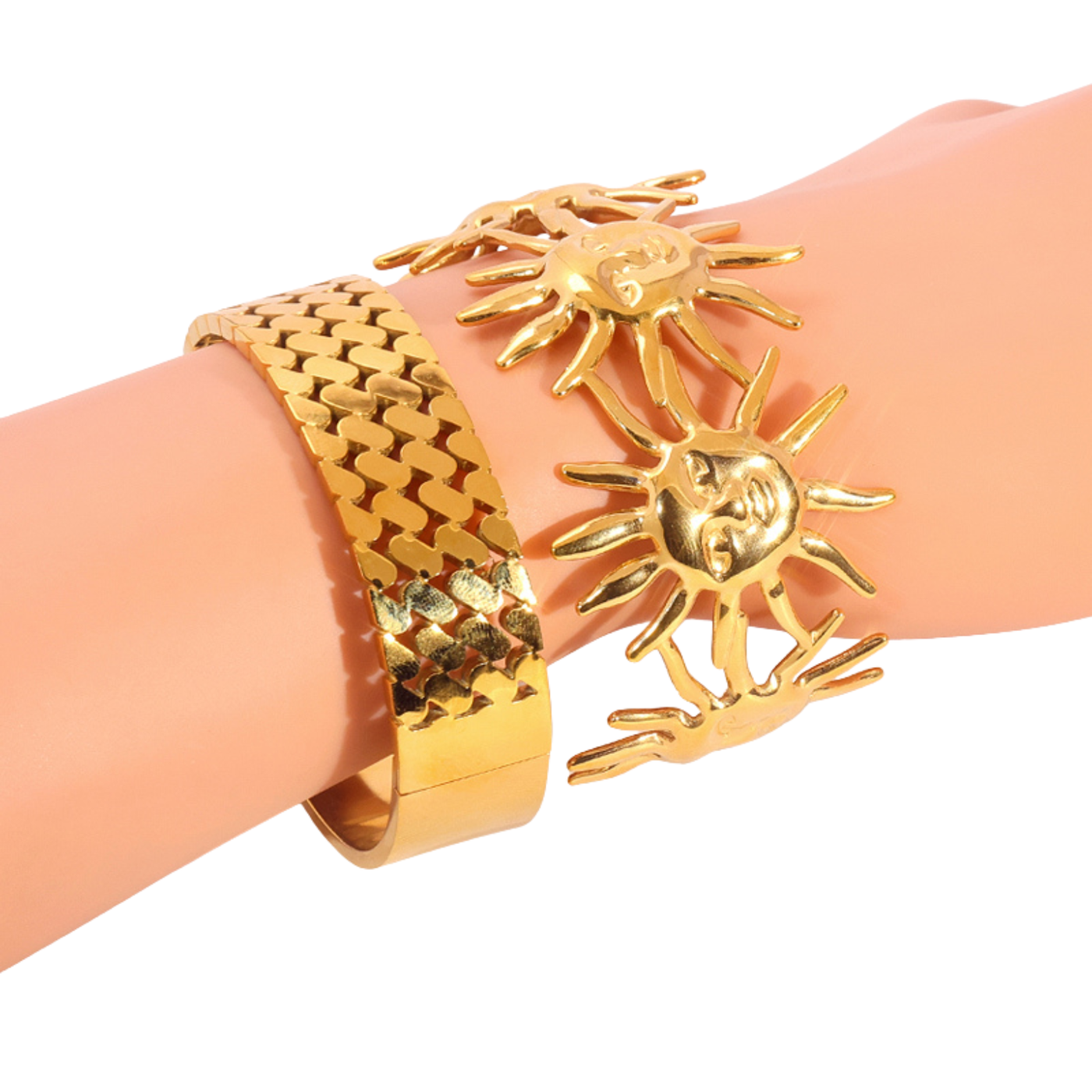 Pack de 2 brazaletes - Solar Gold