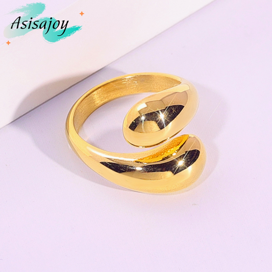 Aura Dorada – Anillo de diseño Orgánico en Oro de 18K